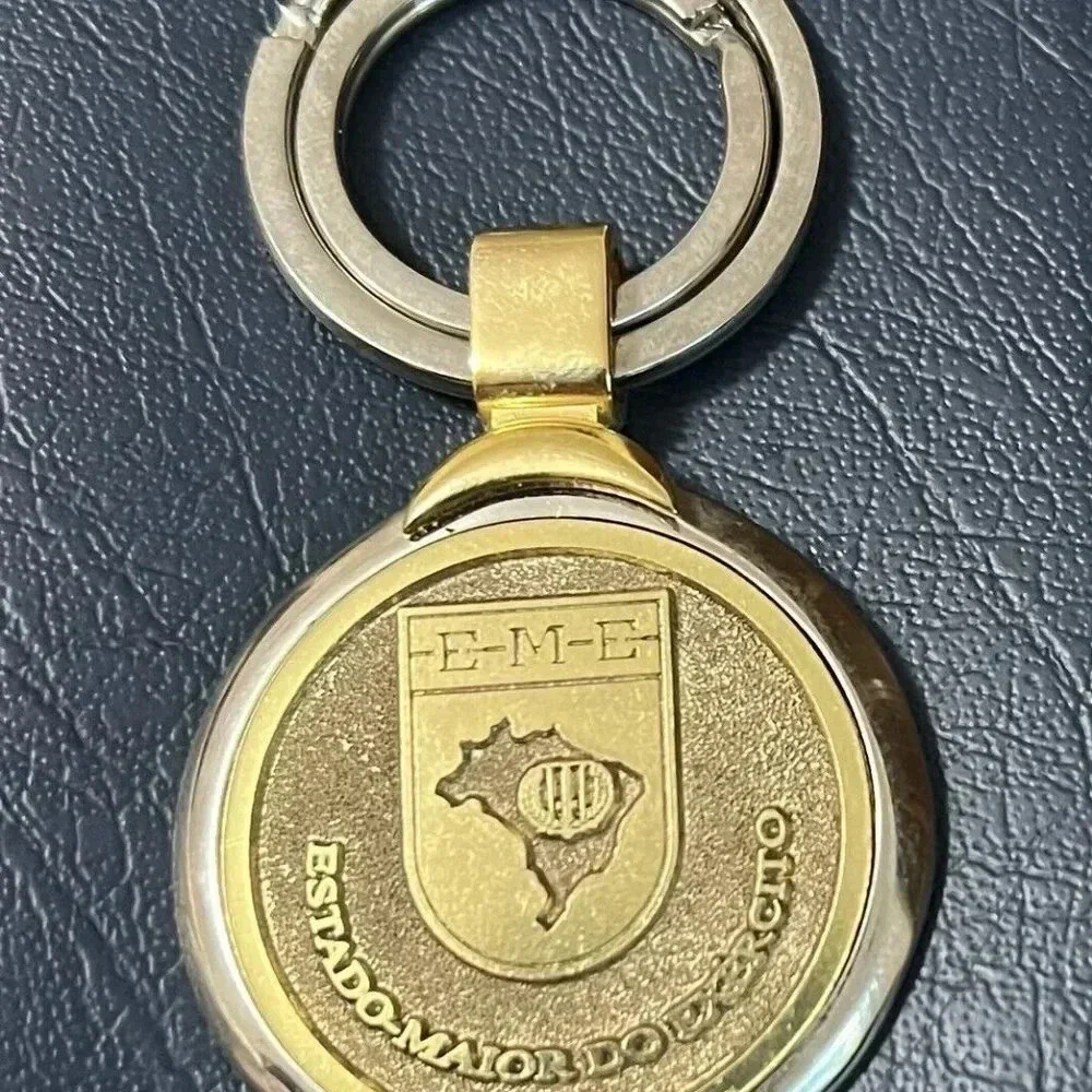 Brazil Estado Major Do Exercito Coin Keychain FOB Collectible Diplomatic Swag